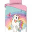 Katoen kinderdekbedovertrek Unicorn Dash - 140x220  + 60x70 cm