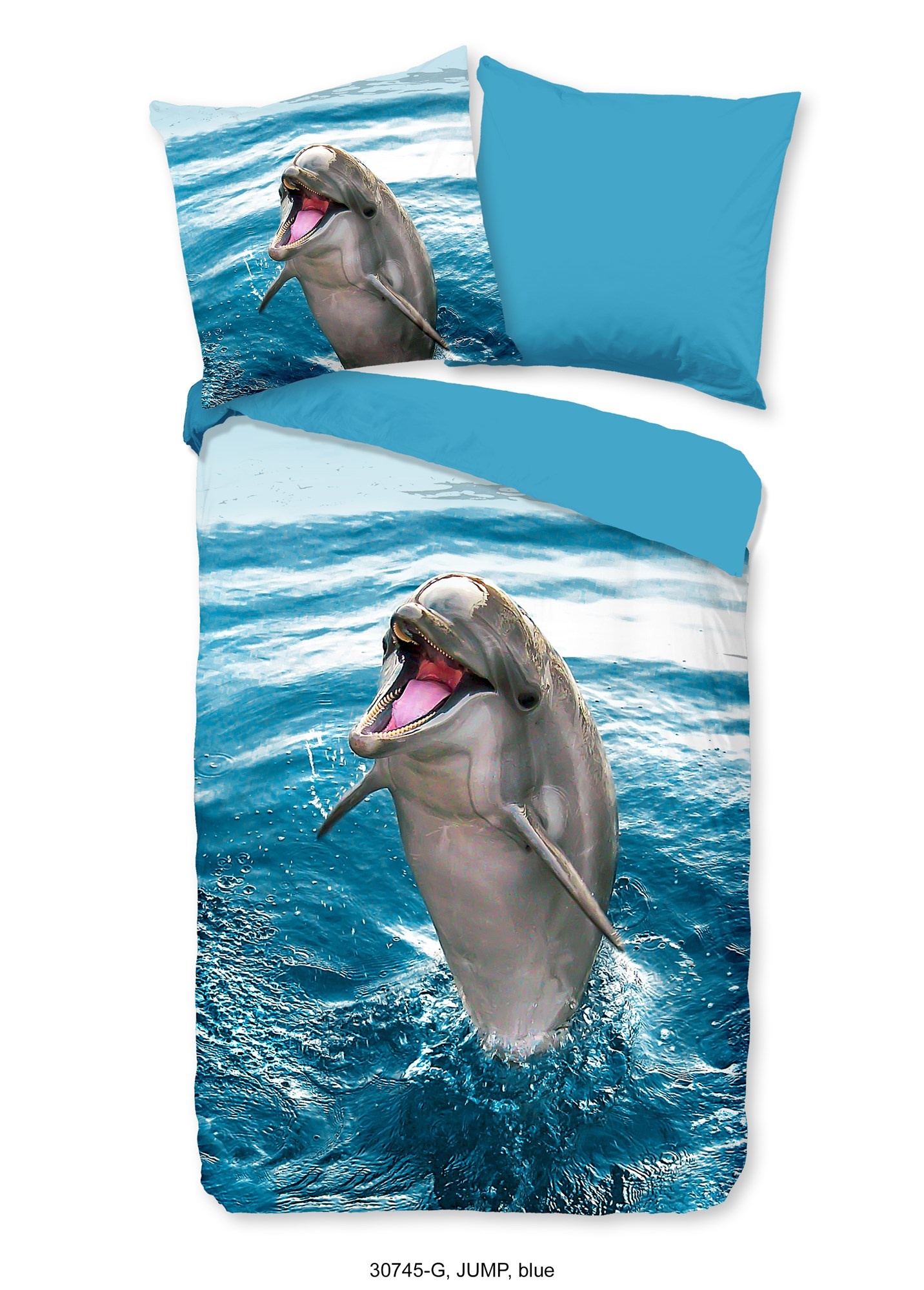 Good Morning dekbedovertrek Jump - katoen - 140x220 + 60x70 cm