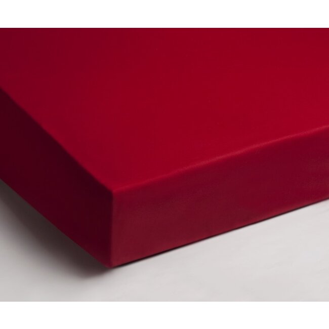 Hoeslaken - jersey - rood