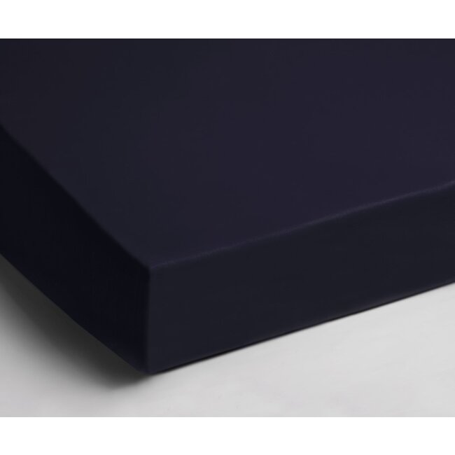 Hoeslaken - jersey - navy blauw