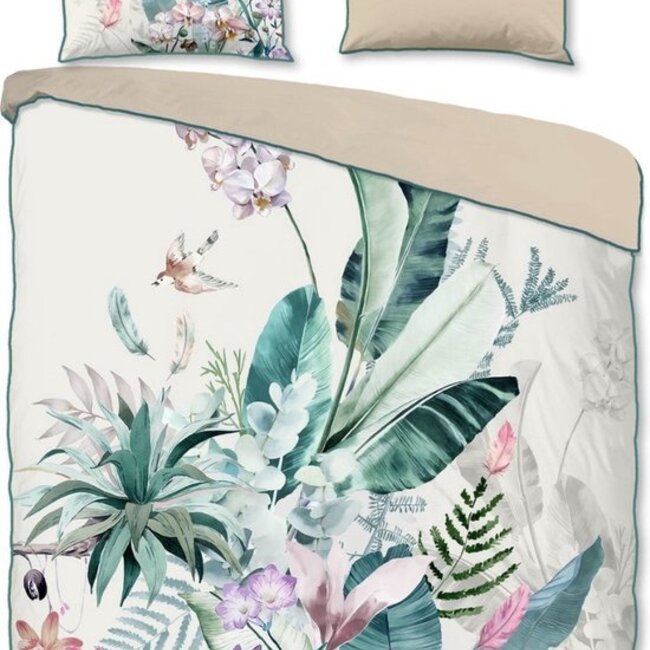 Katoen satijn dekbedovertrek Verdi