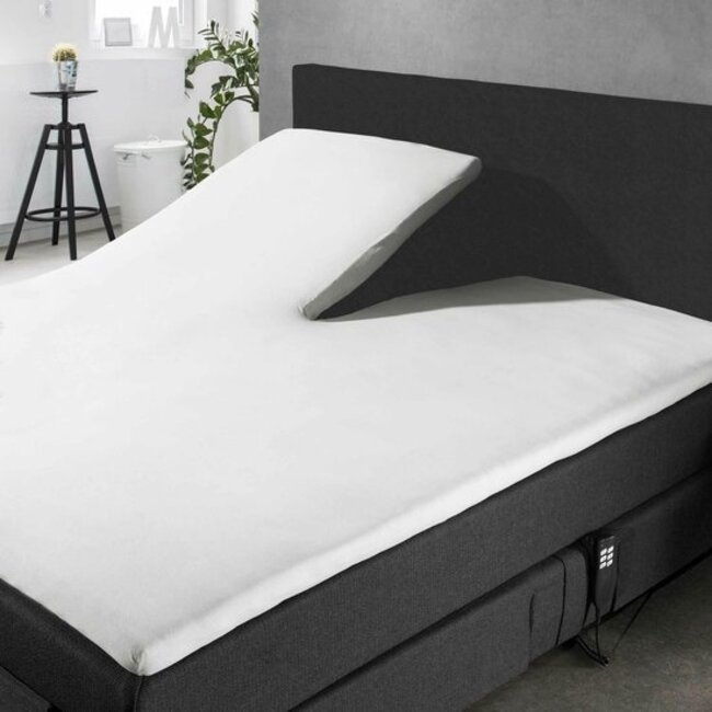 Day Dream splittopper hoeslaken - jersey - wit