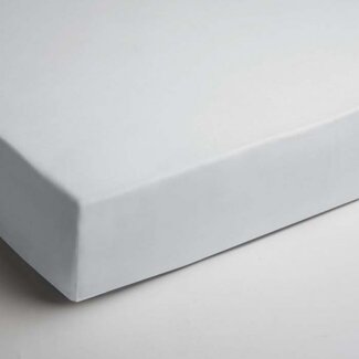 HSL Boxspring hoeslaken - jersey -  blauw grijs - hoekhoogte 40 cm