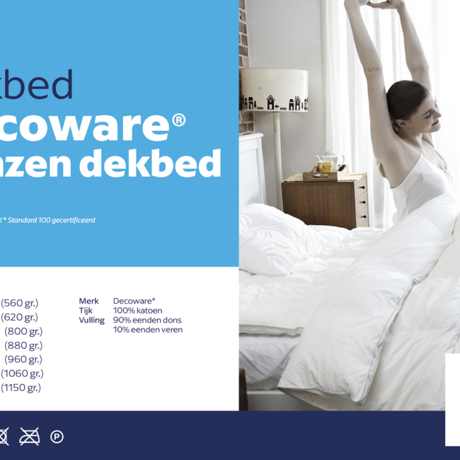 Enkel dekbed - 90% eendendons