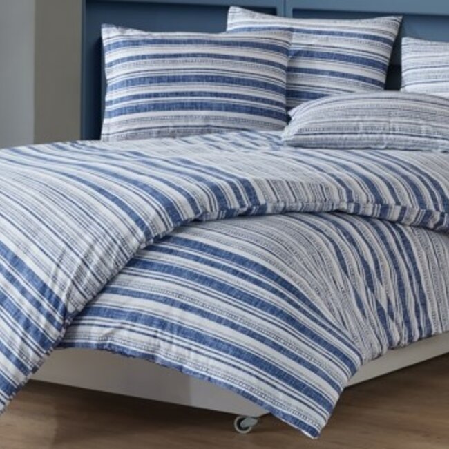 Katoen dekbedovertrek Linie  - Lits-jumeaux (240x220 + 2st 60x70cm)