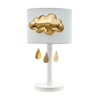 Bndeco Lampje gouden wolk met druppels - Mint