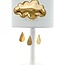 Lampje gouden wolk met druppels - Mint