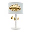 Lampje gouden wolk met druppels - Mint