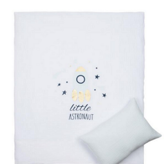 Bndeco Ledikant dekbedovertrek set Little astronaut - katoen
