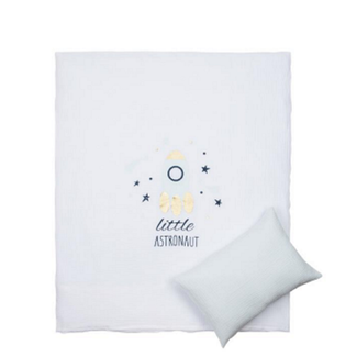 Bndeco Ledikant dekbedovertrek set Little astronaut - katoen