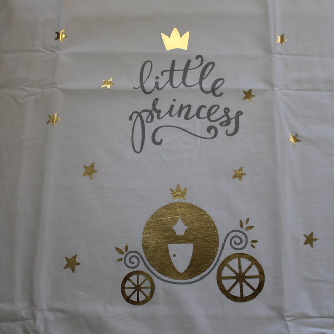 Ledikant dekbedovertrek set - Little princess - gestreept - katoen