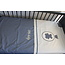 Ledikant dekbedovertrek set - blauw beertje - katoen