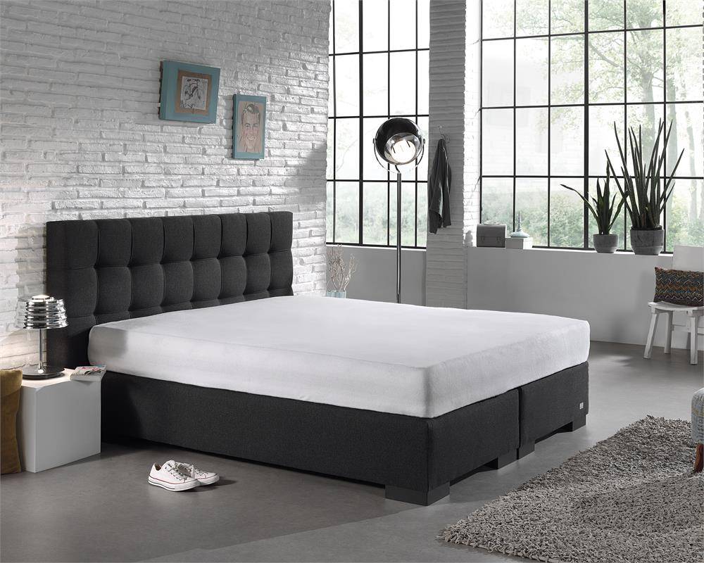 Molton stretch hoeslaken 200x200/220 cm