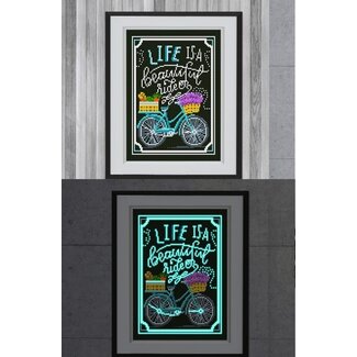 Cooksmart Diamond painting Life is beautiful - Glow in the dark