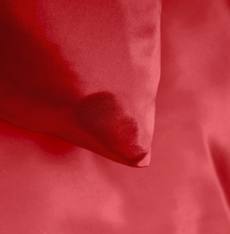 Beauty Skin Care dekbedovertrek - rood - glans satijn