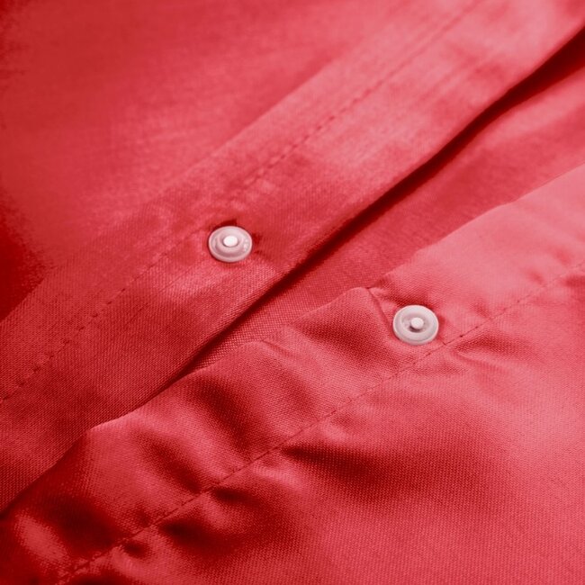 Glans satijn dekbedovertrek - rood