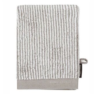 Marc O'Polo Washandje Timeless Tone Stripe -  Oatmeal White