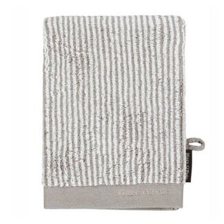 Marc O'Polo Washandje Timeless Tone Stripe -  Oatmeal White