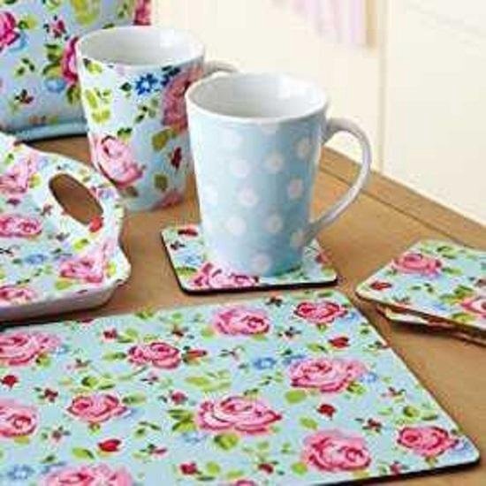 Onderzetters (Per 4 st) Vintage Floral