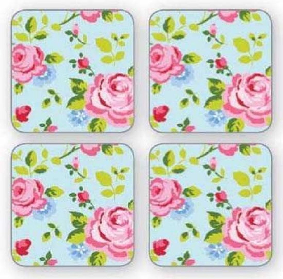 Onderzetters (Per 4 st) Vintage Floral