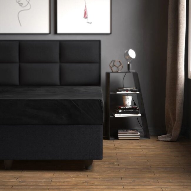 Velvet hoeslaken - 160x200 cm