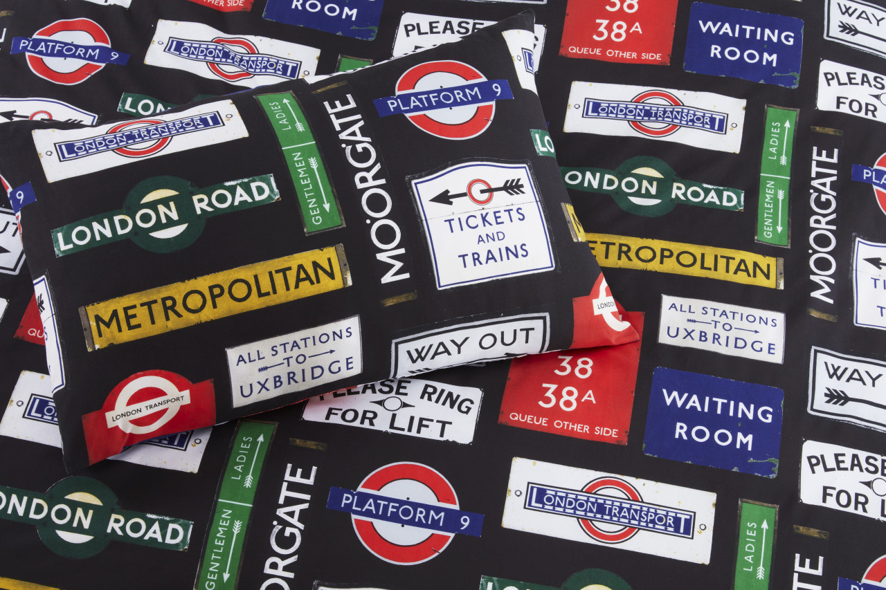 Tfl dekbedovertrek Transport for London - blended katoen