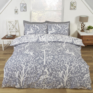 Finest Homeware Dekbedovertrek Tatton - grijs - polykatoen