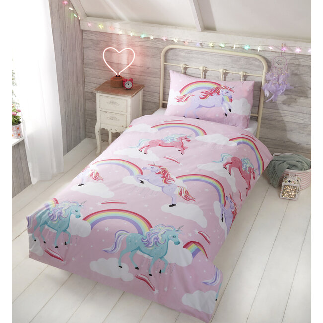 My little unicorn dekbedovertrek - polykatoen -  135x200 + 50x75 cm