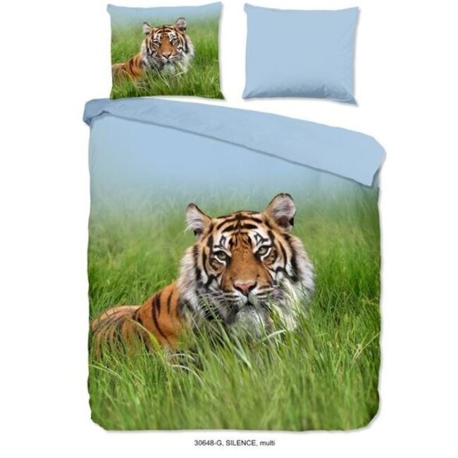 Katoen dekbedovertrek Tijger Silence