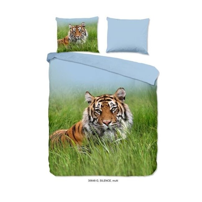 Katoen dekbedovertrek Tijger Silence