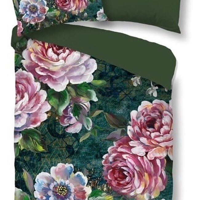 Katoen dekbedovertrek Fleur