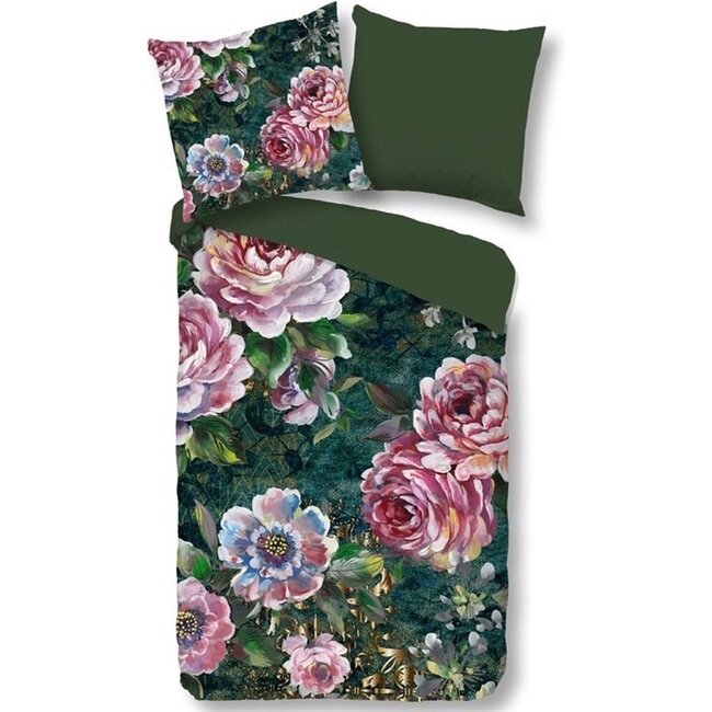 Katoen dekbedovertrek Fleur