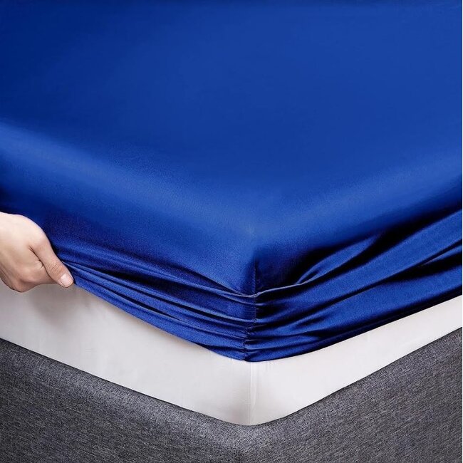 Decoware Glans satijn hoeslaken - 200x200 cm