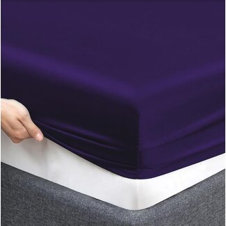 .Decoware® Glans satijn hoeslaken - 90x200 cm