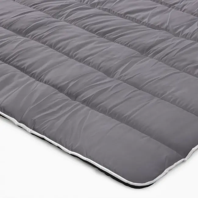 All in one lazy dekbed - Dekbed en overtrek in 1- Zwart/Antraciet