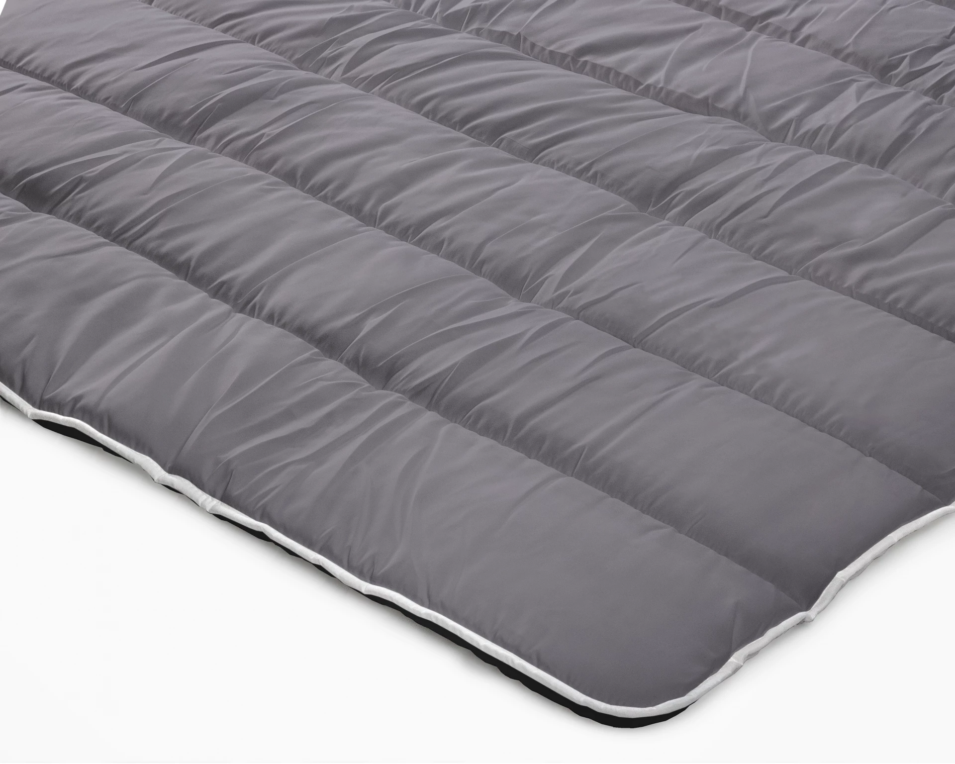 All in one lazy dekbed - Dekbed en overtrek in 1- Zwart/Antraciet