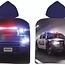 Badponcho met capuchon politieauto