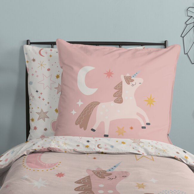 Kinderdekbedovertrek Unicorn  - microvezel - 140x220 + 60x70 cm