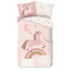 Kinderdekbedovertrek Unicorn  - microvezel - 140x220 + 60x70 cm