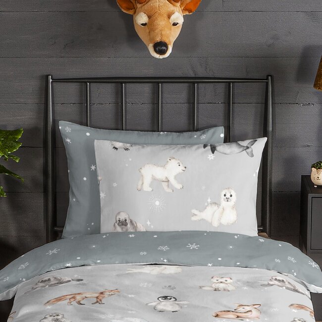 Flanel kinderdekbedovertrek Cira - 140x220 + 60x70 cm