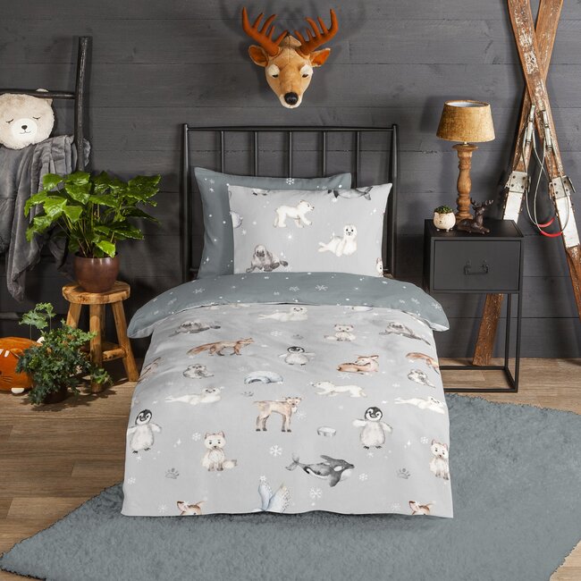 Flanel kinderdekbedovertrek Cira - 140x220 + 60x70 cm