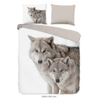 Good Morning Dekbedovertrek Wolf Fera - Flanel