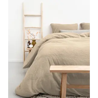 Sleeptime Teddy fleece dekbedovertrek onderkant microvezel - zand
