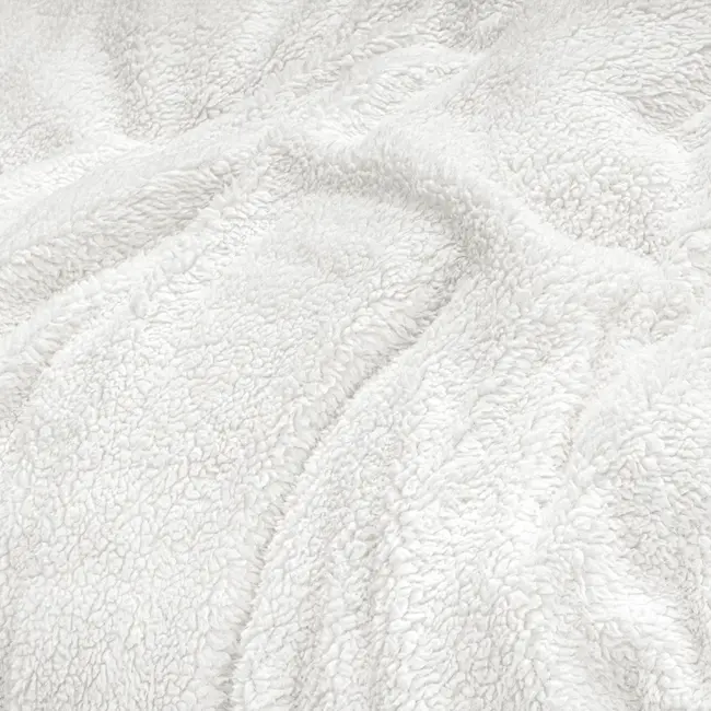 Teddy dekbedovertrek onderkant microvezel - wit