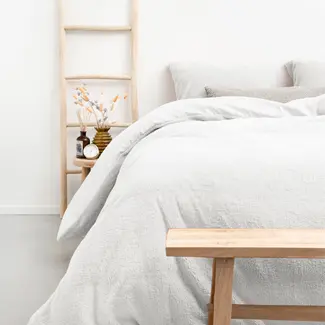 Sleeptime Teddy dekbedovertrek onderkant microvezel - wit