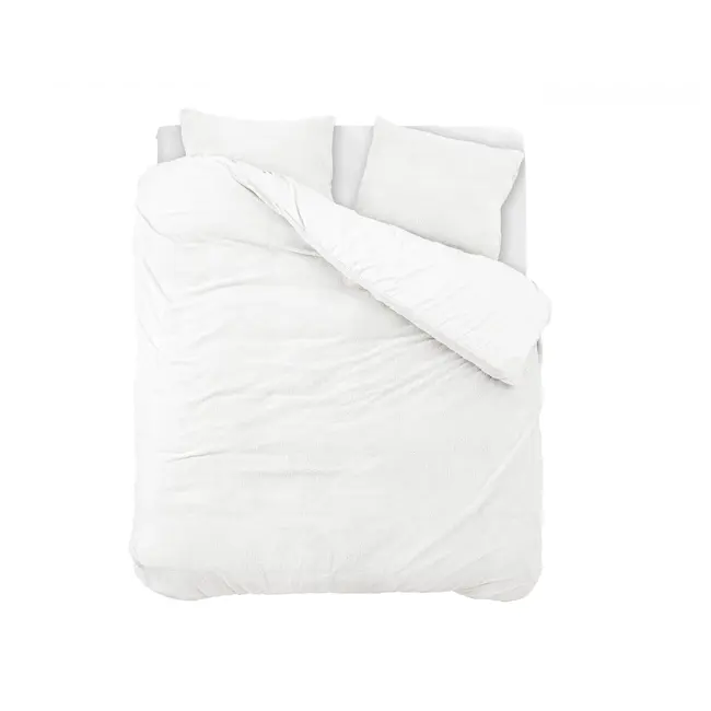 Teddy dekbedovertrek onderkant microvezel - wit