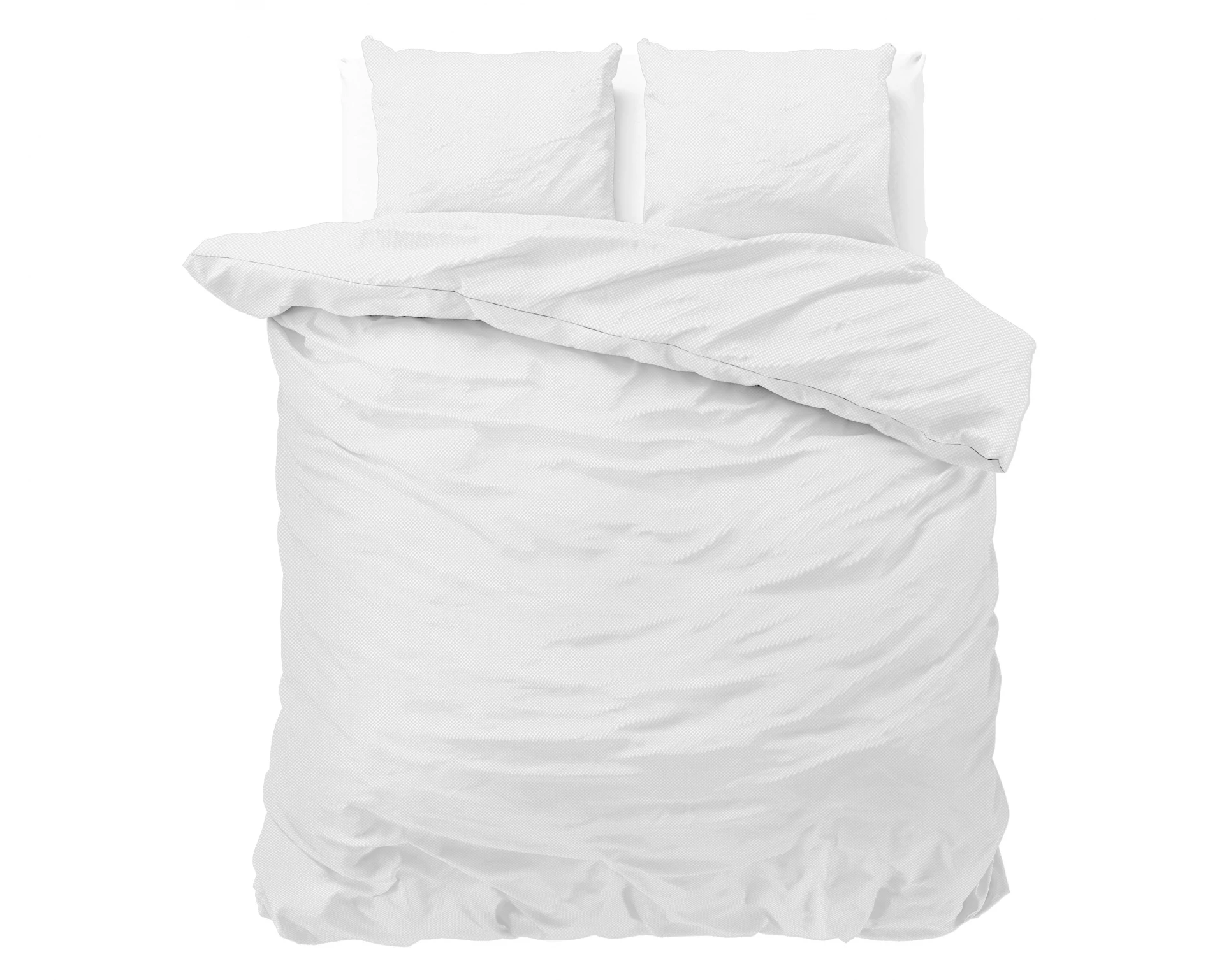 Dekbedovertrek Satin point wit