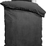 Velvet dekbedovertrek - Uni antraciet