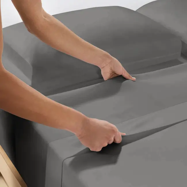 Laken - katoen - Grijs