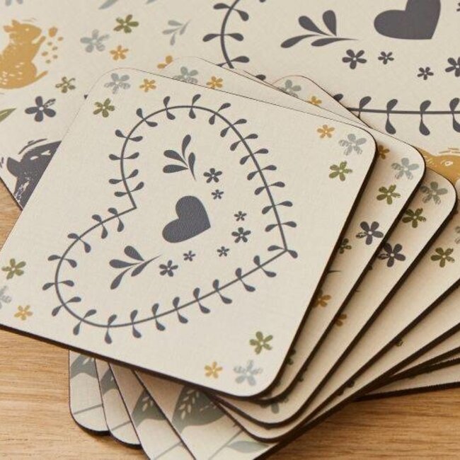 Onderzetters (Per 4 st) Woodland